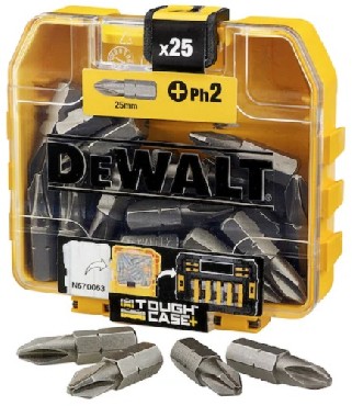 Zestaw bitw DeWalt TIC TAC /ToughCase+ /TSTAK - PH2 25mm - 25 sztuk