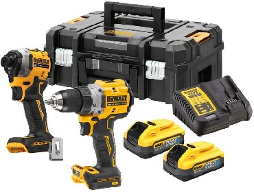 ZESTAW 18V DeWalt DCK2051H2T BRUSHLESS - 2 akumulatory POWERSTACK 18V/5.0Ah