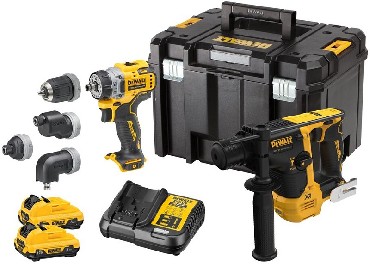 ZESTAW 12V DeWalt DCK2101L2T BRUSHLESS - 2 akumulatory 12V/3.0Ah