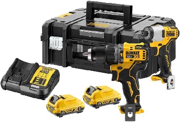 ZESTAW 12V DeWalt DCK2111L2T BRUSHLESS - 2 akumulatory 12V/3.0Ah