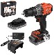 Akumulatorowa wiertarko-wkrtarka udarowa Black&Decker BCD383D2XK PowerConnect - 2 akumulatory 18V/2.0Ah