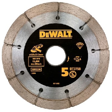 Diamentowa tarcza tnca DeWalt 125x6.3x22.23 EXTREME do zaprawy murarskiej