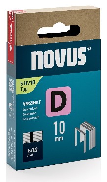 Zszywki Novus Zszywki typ D 53F/10 - 600 sztuk