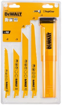 Zestaw brzeszczotw DeWalt LongLife BiM Drewno-Metal-PVC 152/203/228 mm - 12 sztuk