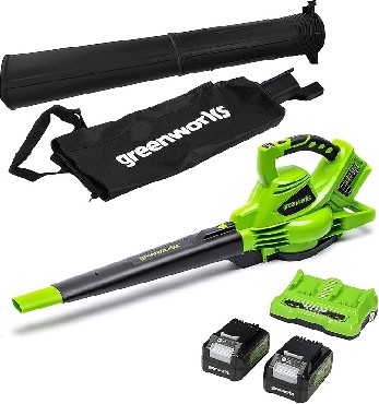 Odkurzacz do lici akumulatorowy Greenworks 2x24V GD24X2BVK4 BRUSHLESS - 2 akumulatory 24V/4.0Ah