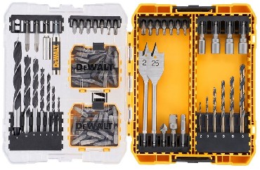 Zestaw mieszany DeWalt ToughCase+ /TSTAK - bity i wierta - 100 sztuk
