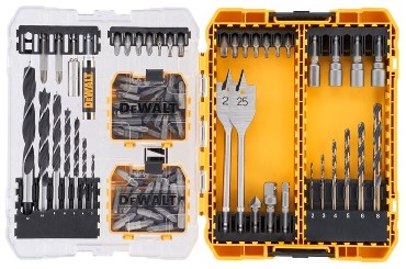 Zestaw mieszany DeWalt ToughCase+ /TSTAK - wierta i bity - 100 sztuk
