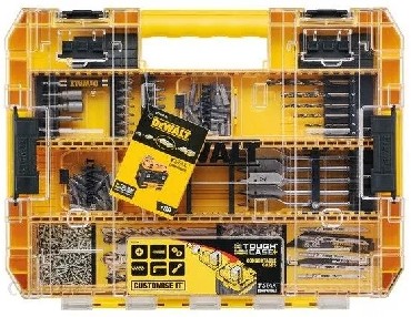 Zestaw mieszany DeWalt ToughCase+ /TSTAK - do wiercenia i wkrcania - 80 sztuk