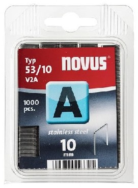 Zszywki Novus Zszywki typ A 53/10 stal nierdzewna - 1000 sztuk