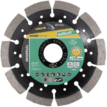 Diamentowa tarcza tnca Wolfcraft Tarcza diamentowa Universal EXPERT 125 mm