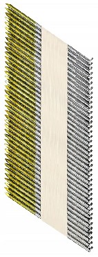 Gwodzie DeWalt Gwodzie niegalwanizowane piercieniowe 34st. 3.1x90 mm - 2200 sztuk