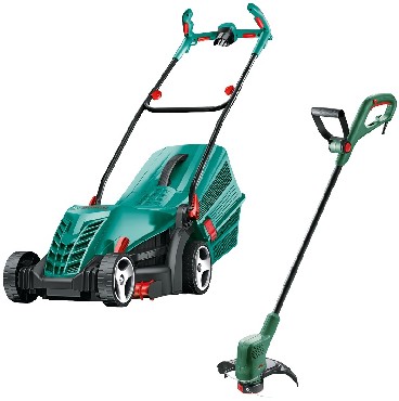 Kosiarka elektryczna Bosch Lawncare Set ARM 34 + EGC 23