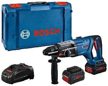 Akumulatorowy mot udarowo-obrotowy Bosch GBH 18V-28 DC - 2 akumulatory ProCORE 18V/5.5Ah + XL-BOXX