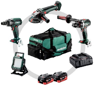 ZESTAW 18V Metabo Combo Set 4.3.2 18 V - 2 akumulatory LiHD 18V/10.0Ah + torba narzdziowa dua
