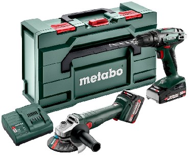 ZESTAW 18V Metabo Combo Set 2.4.3 18V - 2 akumulatory Li-Power 18V/1x2.0Ah+1x4.0Ah + metaBOX