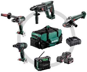 ZESTAW 18V Metabo Combo Set 5.2 - 3 akumulatory Li-Power 18V/4.0Ah + torba narzdziowa dua