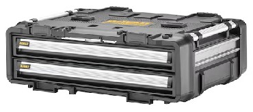 Organizer DeWalt Tough System 2.0 DXL dwie szufladay pytkie