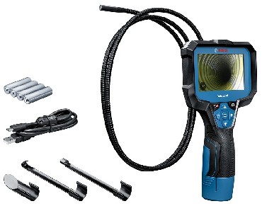 Kamera inspekcyjna Bosch GIC 12V-4-23 C + AA1 - 4 baterie 1.5V LR6 (AA) z adapterem