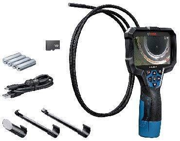 Kamera inspekcyjna Bosch GIC 12V-5-27 C + AA1 - 4 baterie 1.5V LR6 (AA) z adapterem