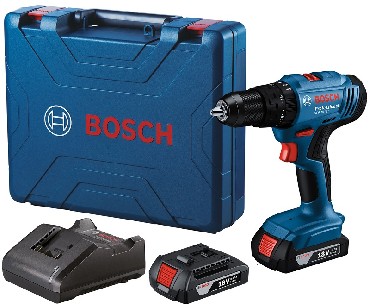 Akumulatorowa wiertarko-wkrtarka udarowa Bosch GSB 183-LI - 2 akumulatory GBA 18V/2.0Ah