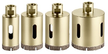 Diamentowa koronka wiertnicza Metabo Diamentowe wierta koronowe do glazury Dry M14 - 4 sztuki