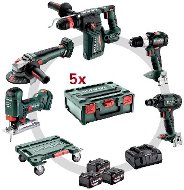 ZESTAW 18V Metabo Combo Set 5.3.0 18V - 3 akumulatory Li-Power 18V/5.2Ah + metaBOX