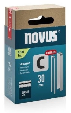 Zszywki Novus Zszywki typ C 4/30 super twarde - 1000 sztuk