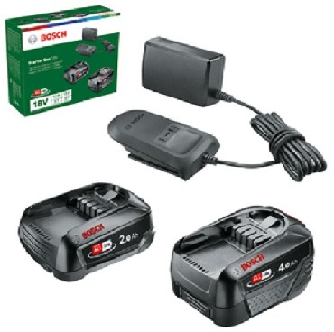 Zestaw startowy Bosch AL 18V-20 adowarka + 2 akumulatory 18V/1x2.0 + 1x4.0Ah