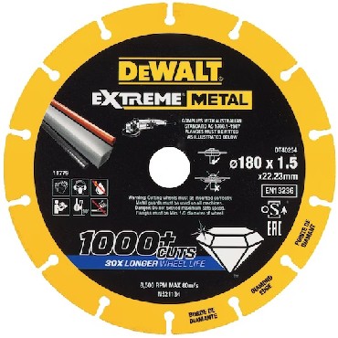 Diamentowa tarcza tnca DeWalt 180x1.5x22.23 Diamond EXTREME METAL