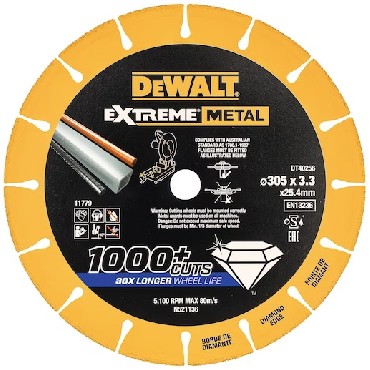 Diamentowa tarcza tnca DeWalt 305x3.3x25.4 Diamond EXTREME METAL