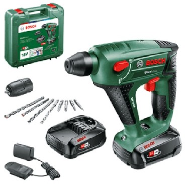 Akumulatorowy mot udarowo-obrotowy Bosch Uneo Maxx - 2 akumulatory 18V/2.0Ah + adapter