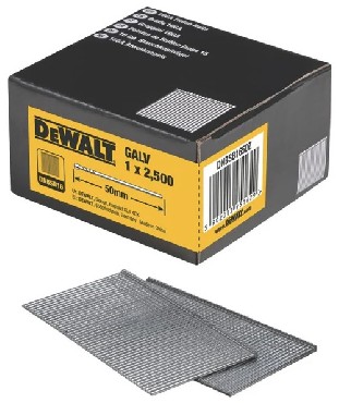 Gwodzie DeWalt Gwodzie galwanizowane 0st. 1.6x50 mm - 2500 sztuk