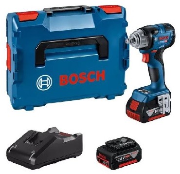 Akumulatorowa zakrtarka udarowa Bosch GDS 18V-330 HC - 2 akumulatory 18V/5.0Ah + L-BOXX
