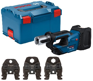 Zaciskarka akumulatorowa Bosch GPT 18V-19 - szczki SV15/22/28 + L-BOXX (bez akumulatora i adowarki)