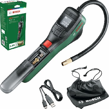 Kompresor samochodowy Bosch Easy Pump - akumulator 3.6V/3.0Ah USB