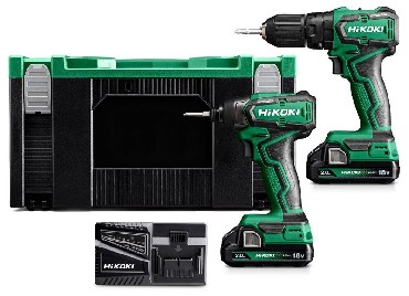 ZESTAW 18V HiKOKI (dawniej Hitachi) KC18DD WGZ BRUSHLESS - 2 akumulatory 18V/2.0Ah + walizka HSC