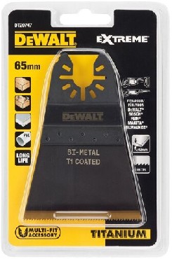 Osprzt do narzdzia wielofunkcyjnego DeWalt Brzeszczot EXTREME tytanowy 65x43 mm
