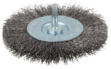Szczotka tarczowa Wolfcraft Szczotka tarczowa 100 mm - drut falisty /trzpie