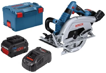 Akumulatorowa pilarka tarczowa rczna Bosch GKS 18V-70 L - 2 akumulatory ProCORE 18V/8.0Ah + L-BOXX