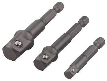 Zestaw adapterw Wolfcraft Adaptery do kluczy nasadowych 1/2 3/8 1/4 cala - trzpie 6-kt