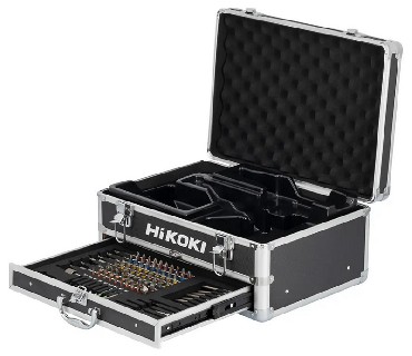 Skrzynka narzdziowa HiKOKI (dawniej Hitachi) Walizka + bity/nasadki/wierta - 100 sztuk