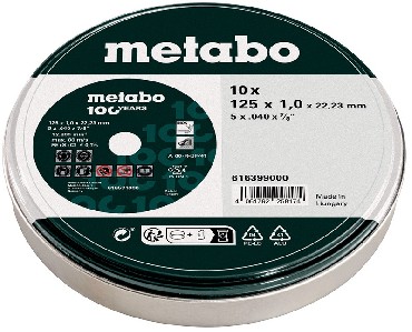 Tarcza tnca Metabo Uniwersalna SP 125x1.0x22.23 INOX 100 lat - 10 sztuk
