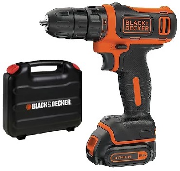Akumulatorowa wiertarko-wkrtarka Black&Decker BDCDD12K - 1 akumulator 10.8V/1.5Ah