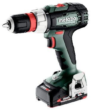 Akumulatorowa wiertarko-wkrtarka Metabo BS 18 L Quick - 2 akumulatory Li-Power 18V/2.0Ah + metaBOX