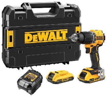 Akumulatorowa wiertarko-wkrtarka udarowa DeWalt DCD799D2T BRUSHLESS - 2 akmulatory 18V/2.0Ah + TSTAK
