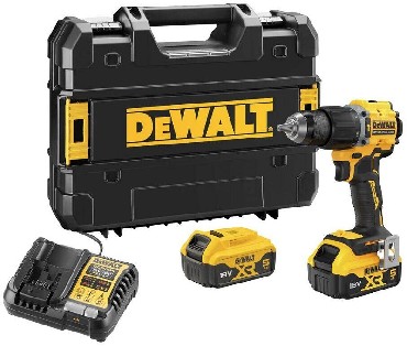 Akumulatorowa wiertarko-wkrtarka udarowa DeWalt DCD799P2T BRUSHLESS - 2 akmulatory 18V/5.0Ah + TSTAK