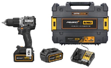 Akumulatorowa wiertarko-wkrtarka udarowa DeWalt DCD85MP2T BRUSHLESS - 2 akumulatory 18V/5.0Ah McLaren F1 TEAM