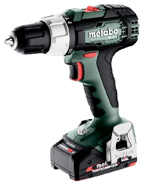Akumulatorowa wiertarko-wkrtarka udarowa Metabo SB 18 L - 2 akumulatory Li-Power 18V/2.0Ah + metaBOX