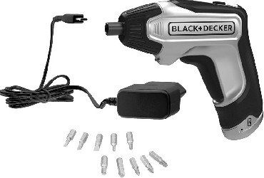 Wkrtarka akumulatorowa Black&Decker BCF611SCK - akumulator 3.6V/1.5Ah + 10 akcesoriw