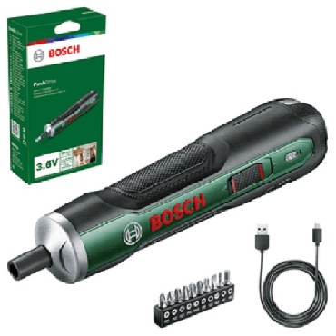 Wkrtarka akumulatorowa Bosch Push Drive - akumulator 3.6V/1.5Ah micro USB + 10 kocwek
